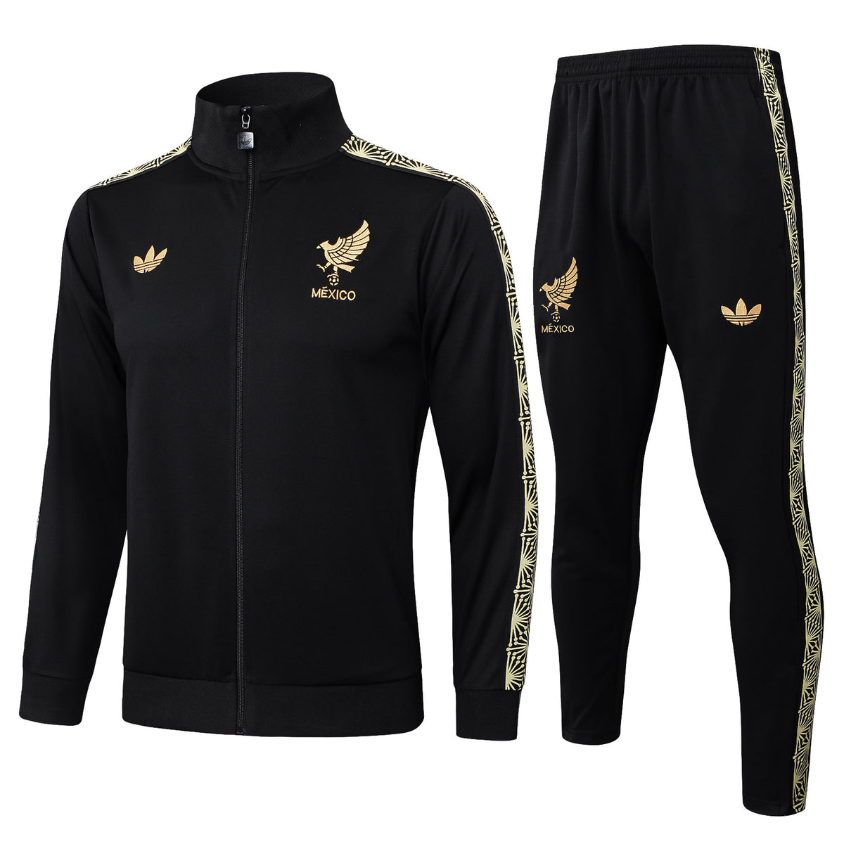 Mexico Black/Gold Tracksuit Full-Zip 25/26