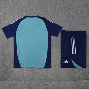 Tenue d'entraînement Arsenal cyan/bleu (maillot et short) 25/26