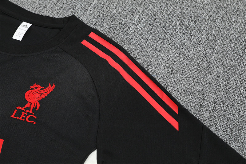 Kit Shirt + Shorts Liverpool Black/Red 25/26