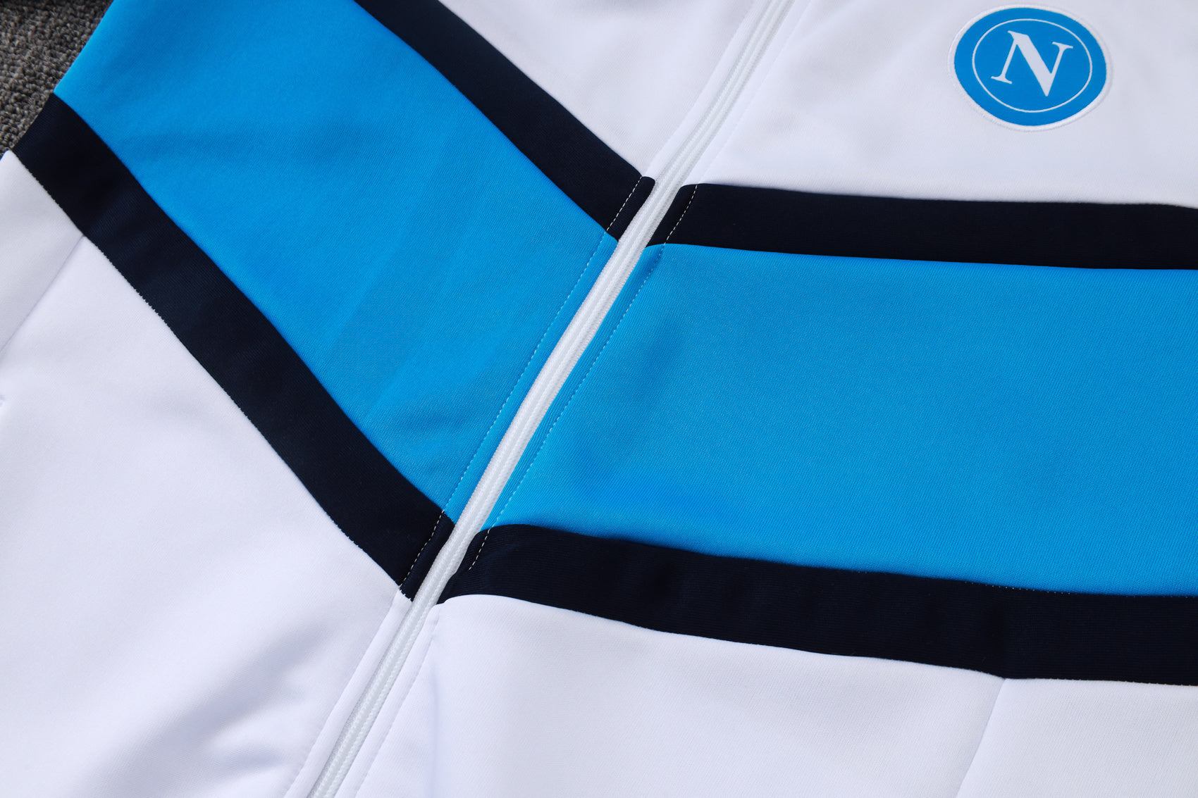 Napoli White/Blue Tracksuit Full-Zip 25/26
