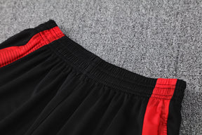 Tenue d'entraînement blanche et noire de Manchester United (maillot et short) 25/26