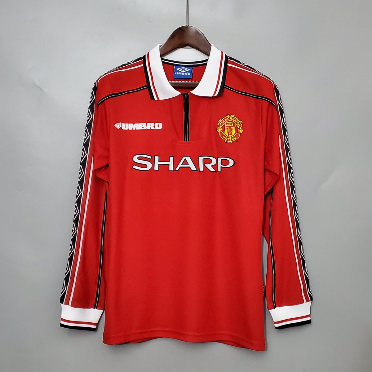 Manchester United Home Jersey 98/00 Retro Long Sleeve