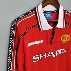 Manchester United Home Jersey 98/00 Retro Long Sleeve