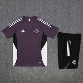 Kit Shirt + Shorts Manchester United Training Purple/White 25/26