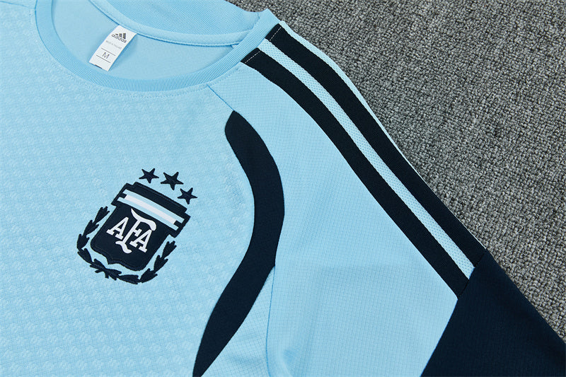Completino Manica Corta Argentina 2026 Uomo Azzurro | Kit Allenamento