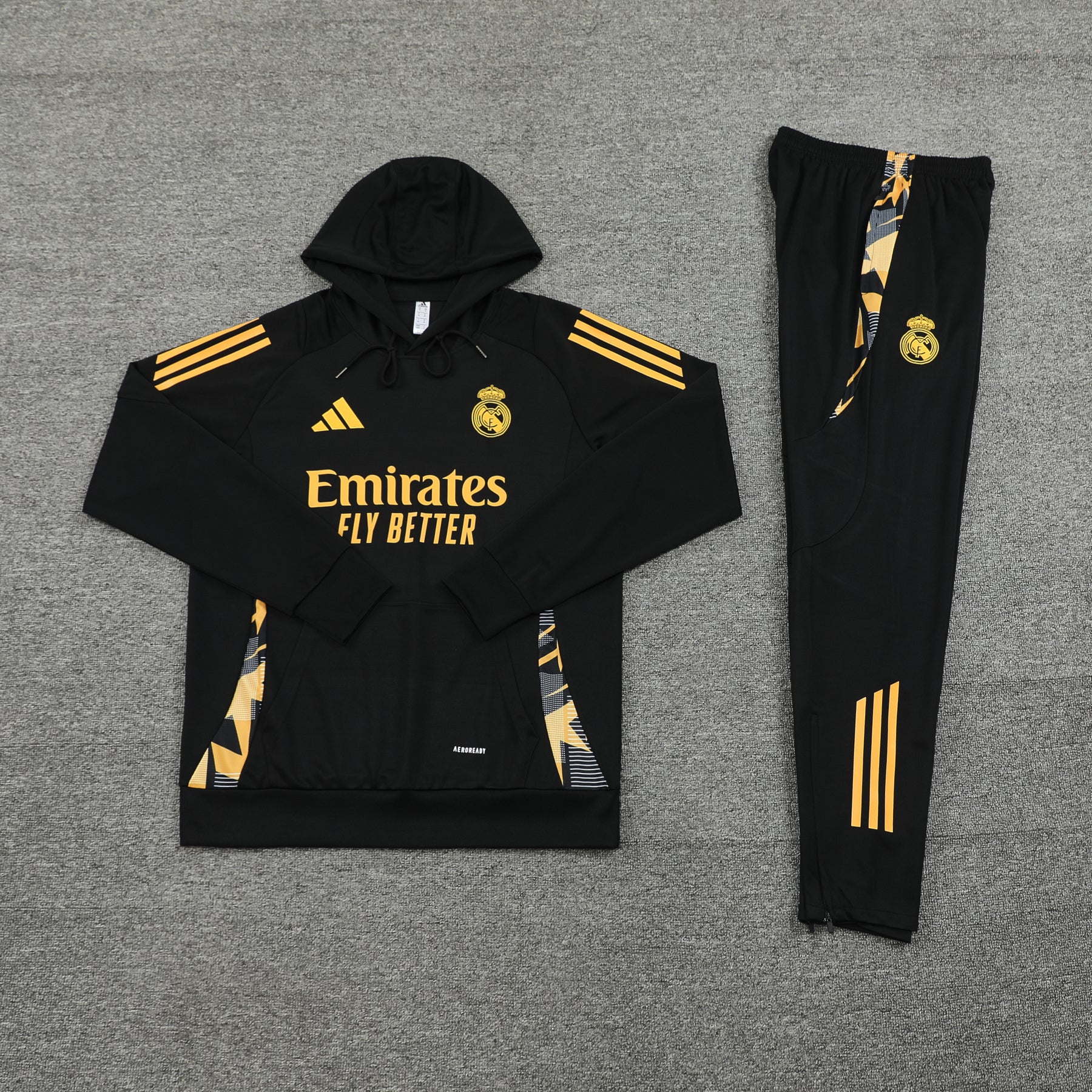 Real Madrid Hoodie Black 24/25