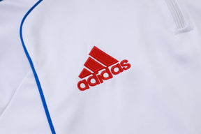 Bayern White/Gray Tracksuit Half-Zip 25/26