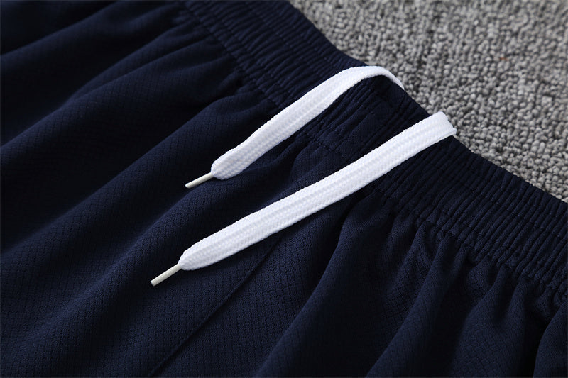 Tenue d'entraînement Barcelone (maillot et short) beige/bleu foncé taille 25/26