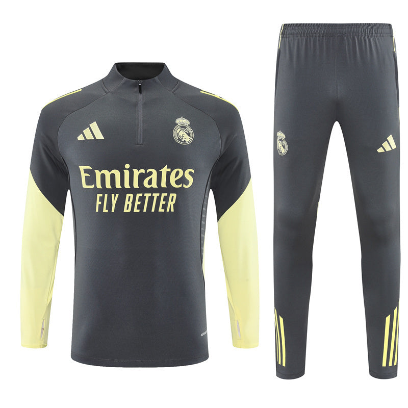 Tracksuit Real Madrid Gray/Yellow Training 25/26