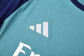 Tenue d'entraînement Arsenal cyan/bleu (maillot et short) 25/26