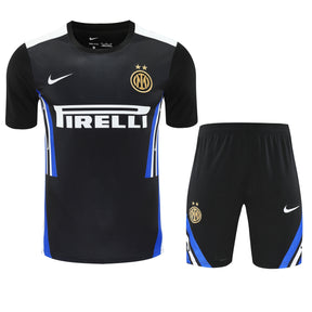 Inter Milan Black Training Shirt + Shorts Kit 25/26