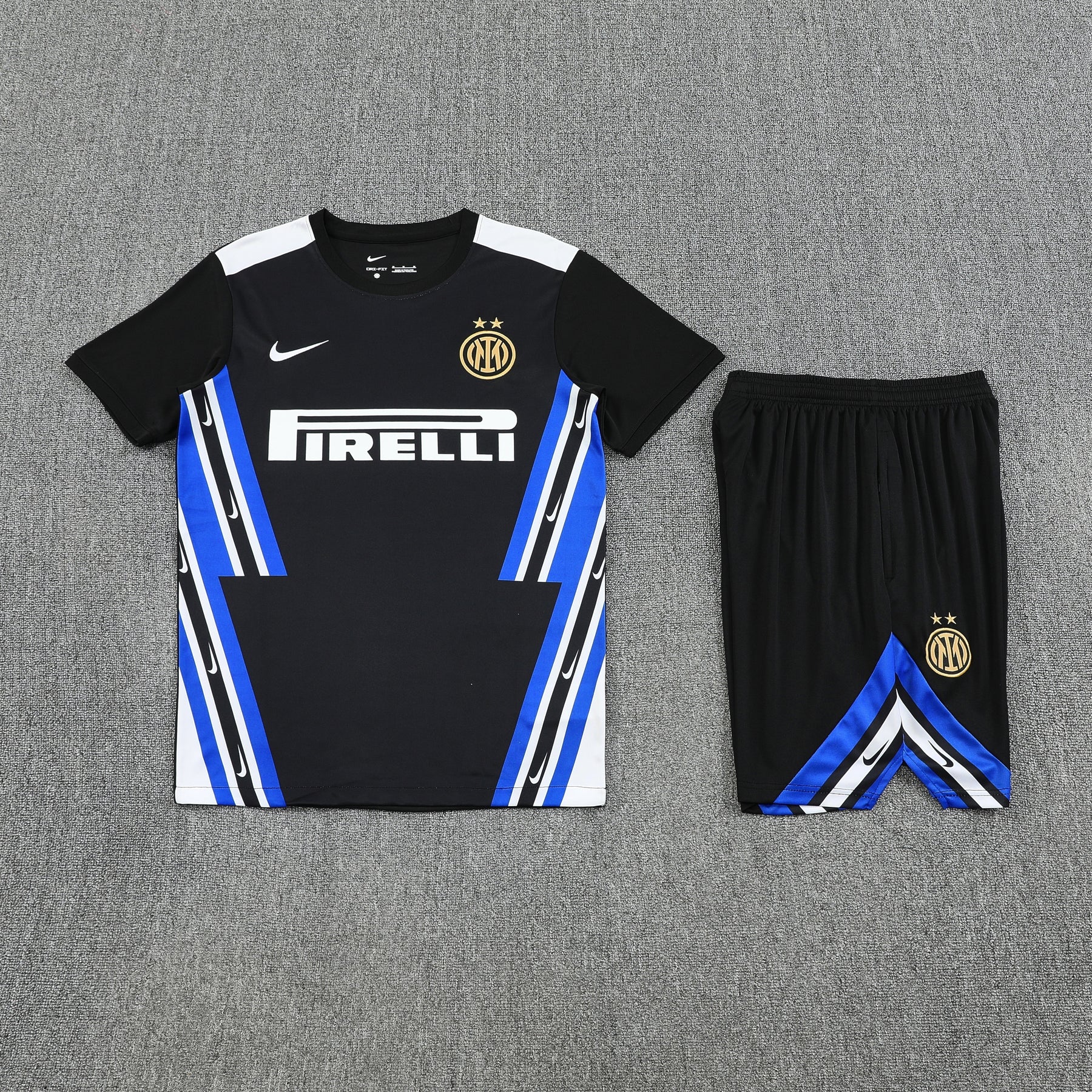 Inter Milan Black Training Shirt + Shorts Kit 25/26