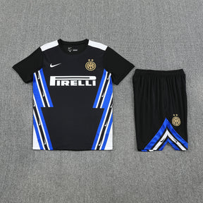 Inter Milan Black Training Shirt + Shorts Kit 25/26