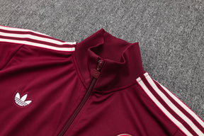 Bayern Munich Red Tracksuit Full-Zip 25/26