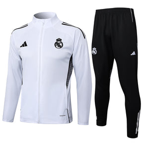 Real Madrid White Tracksuit Full-Zip 25/26