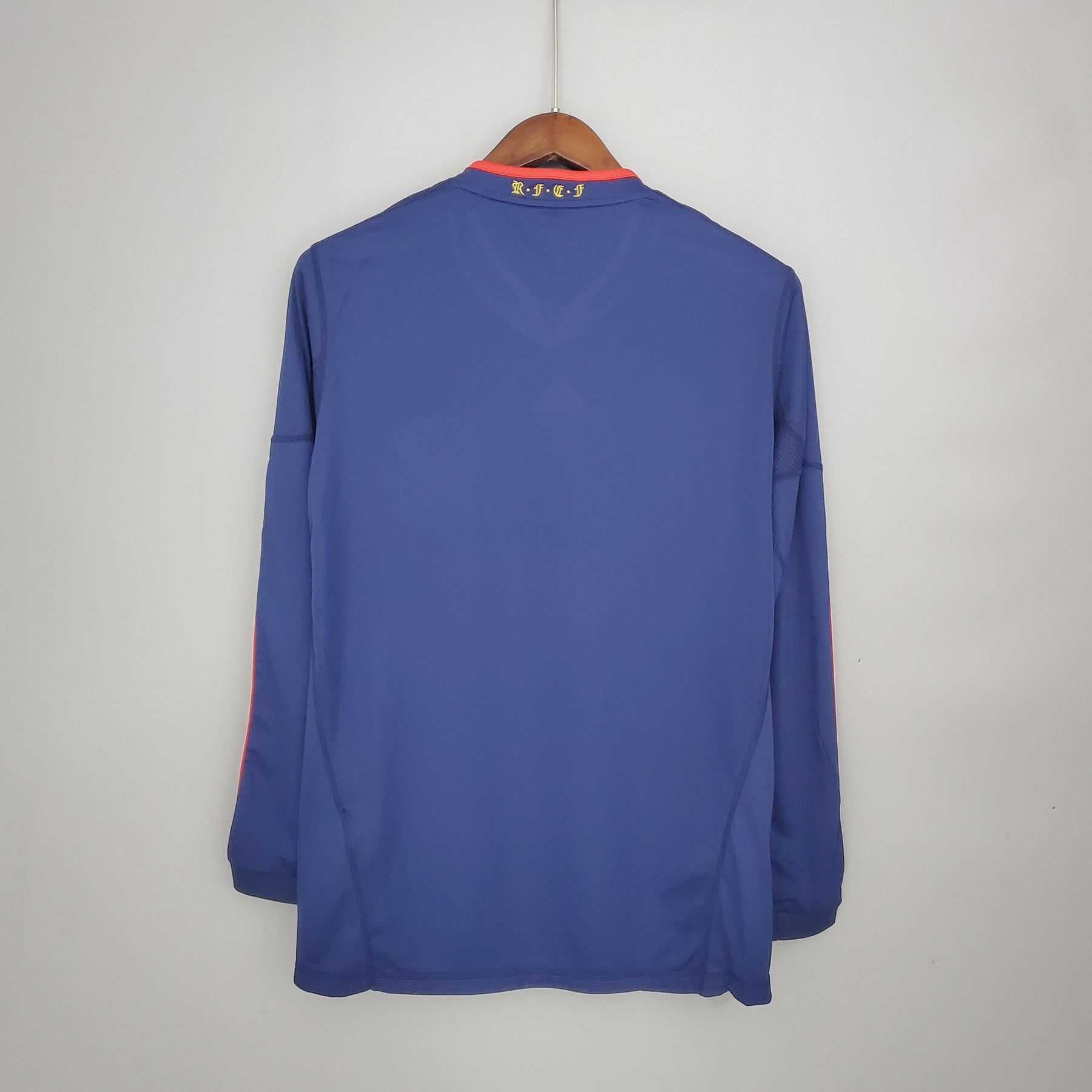 Spain Mundial Away Jersey 2010 Retro Long Sleeve