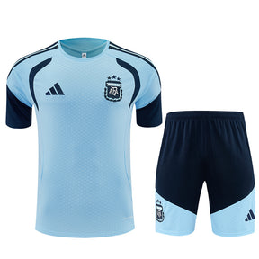 Completino Manica Corta Argentina 2026 Uomo Azzurro | Kit Allenamento