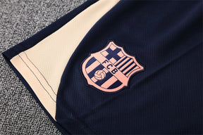 Tenue d'entraînement Barcelone (maillot et short) beige/bleu foncé taille 25/26