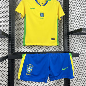 Brazil Home 2025 Kit Kids (Women's Team)