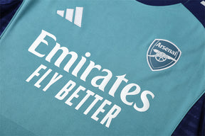 Tenue d'entraînement Arsenal cyan/bleu (maillot et short) 25/26