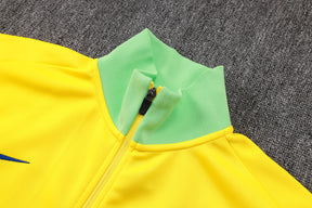 Brazil Yellow/Dark Blue Tracksuit Full-Zip 25/26