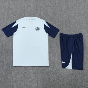 Inter Milan White/Blue Training Shirt + Shorts Kit 25/26