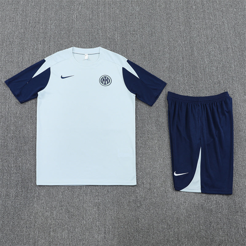 Inter Milan White/Blue Training Shirt + Shorts Kit 25/26