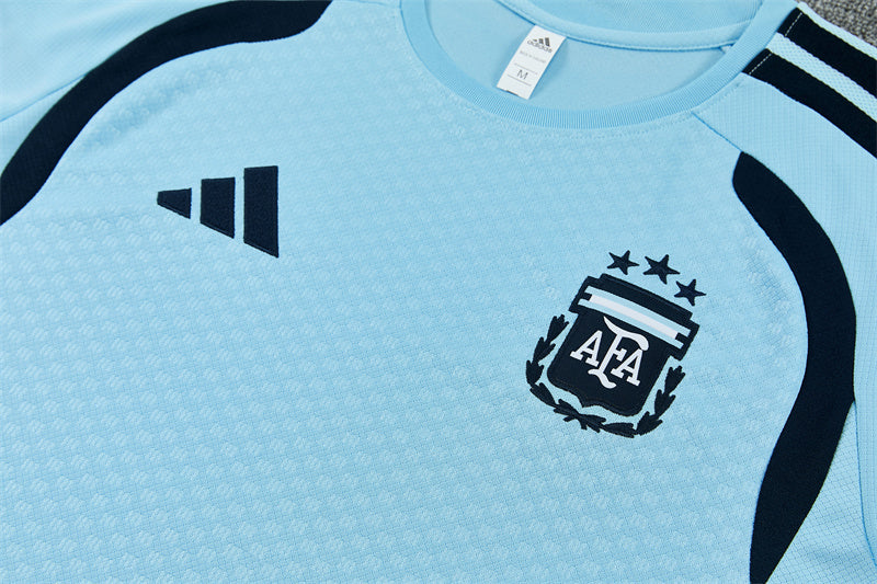 Completino Manica Corta Argentina 2026 Uomo Azzurro | Kit Allenamento