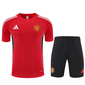 Kit Shirt + Shorts Manchester United Training Red/Black 25/26