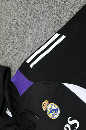 Real Madrid Hoodie Black 24/25