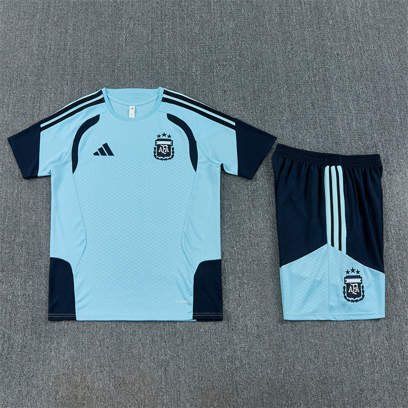 Completino Manica Corta Argentina 2026 Uomo Azzurro | Kit Allenamento