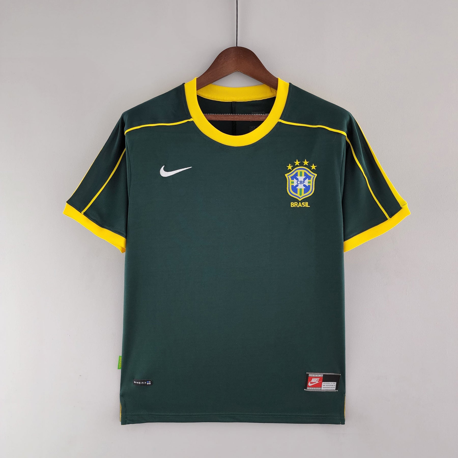 Brazil Goalkeeper Home Jersey 1998 Retro