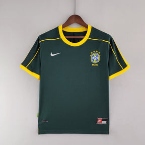 Brazil Goalkeeper Home Jersey 1998 Retro