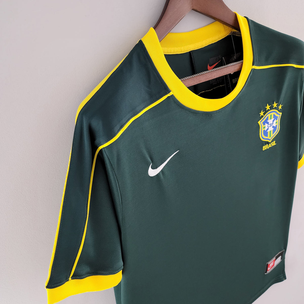 Brazil Goalkeeper Home Jersey 1998 Retro