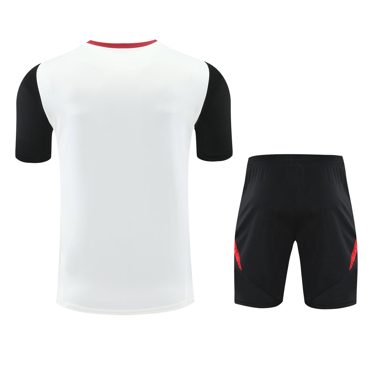 Manchester United White/Black Training Shirt + Shorts Kit 25/26