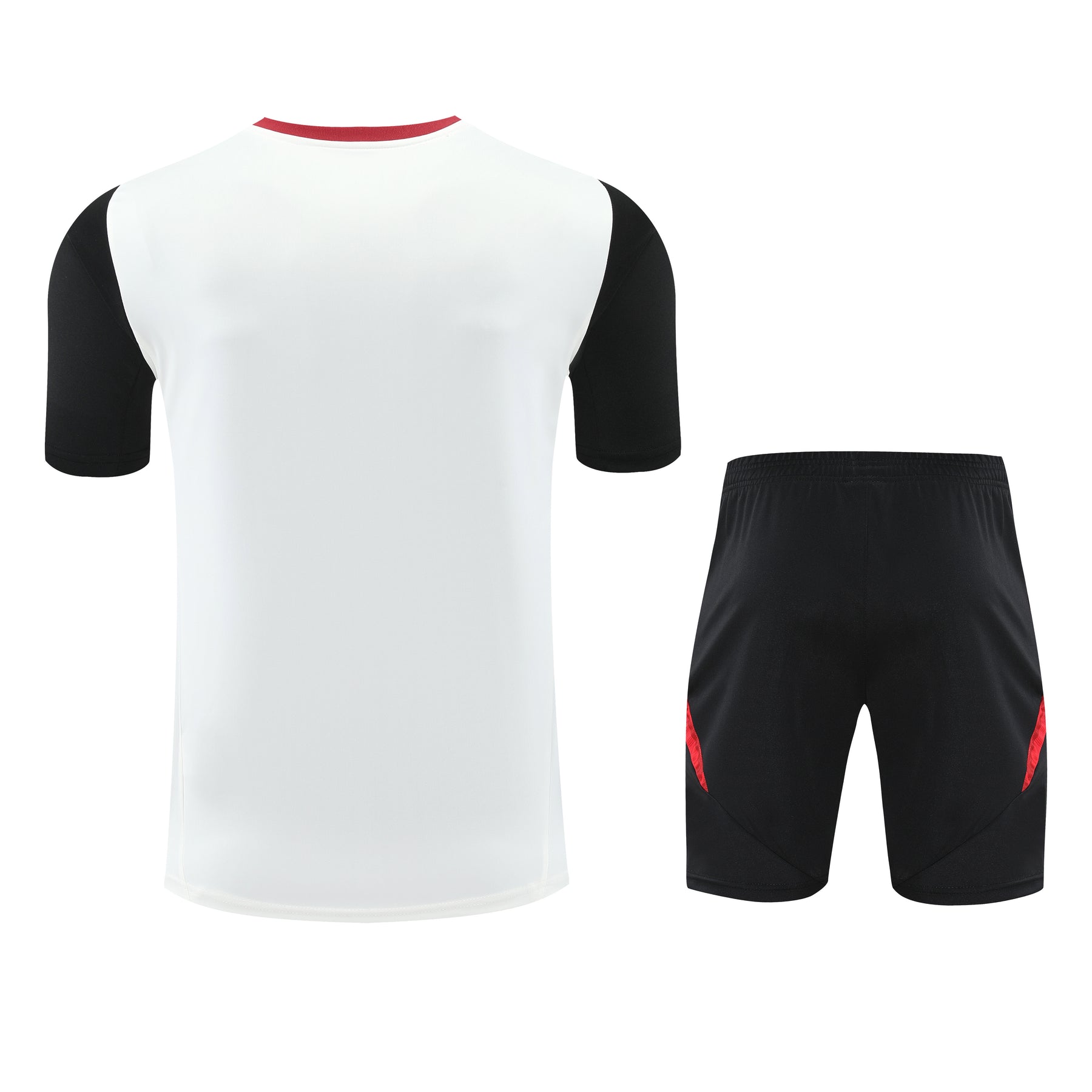 Tenue d'entraînement blanche et noire de Manchester United (maillot et short) 25/26