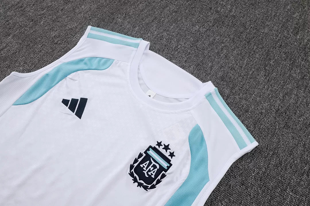 Completino Canottiera Argentina 26/27 Uomo Bianco | Kit Allenamento
