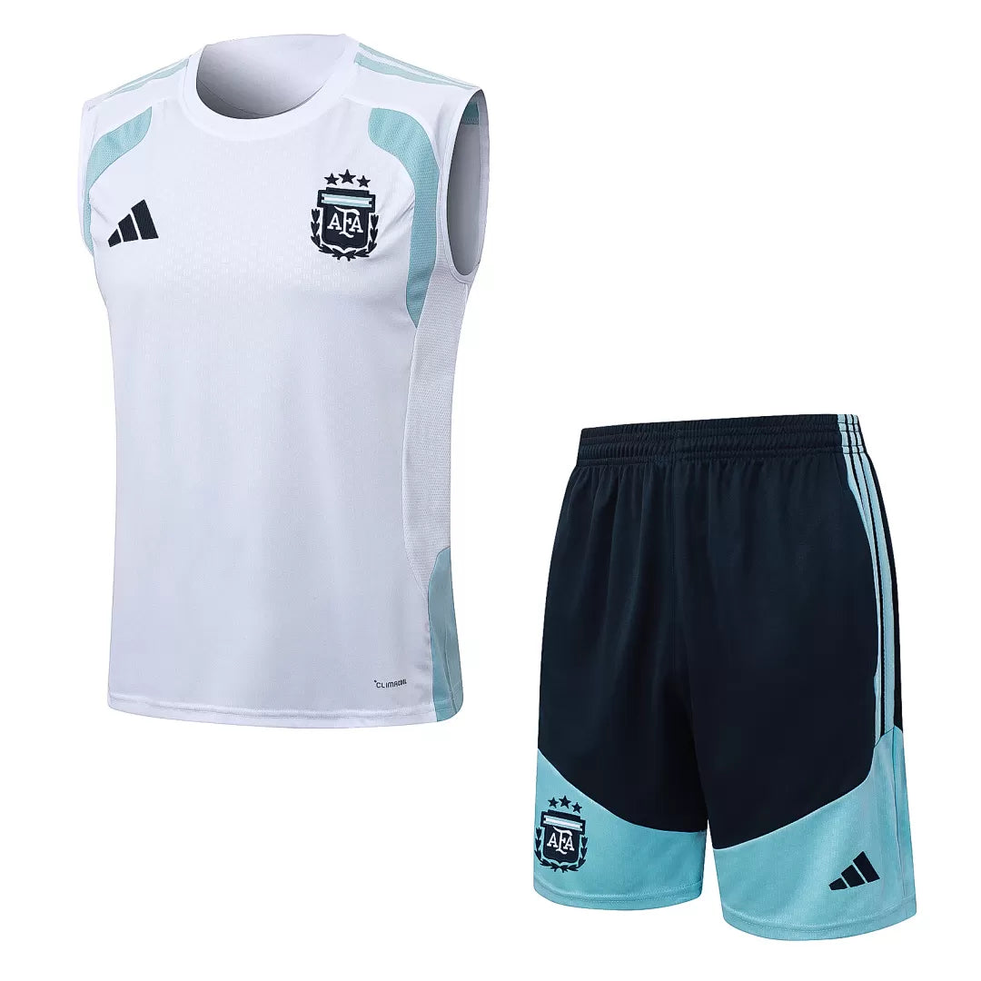 Completino Canottiera Argentina 26/27 Uomo Bianco | Kit Allenamento