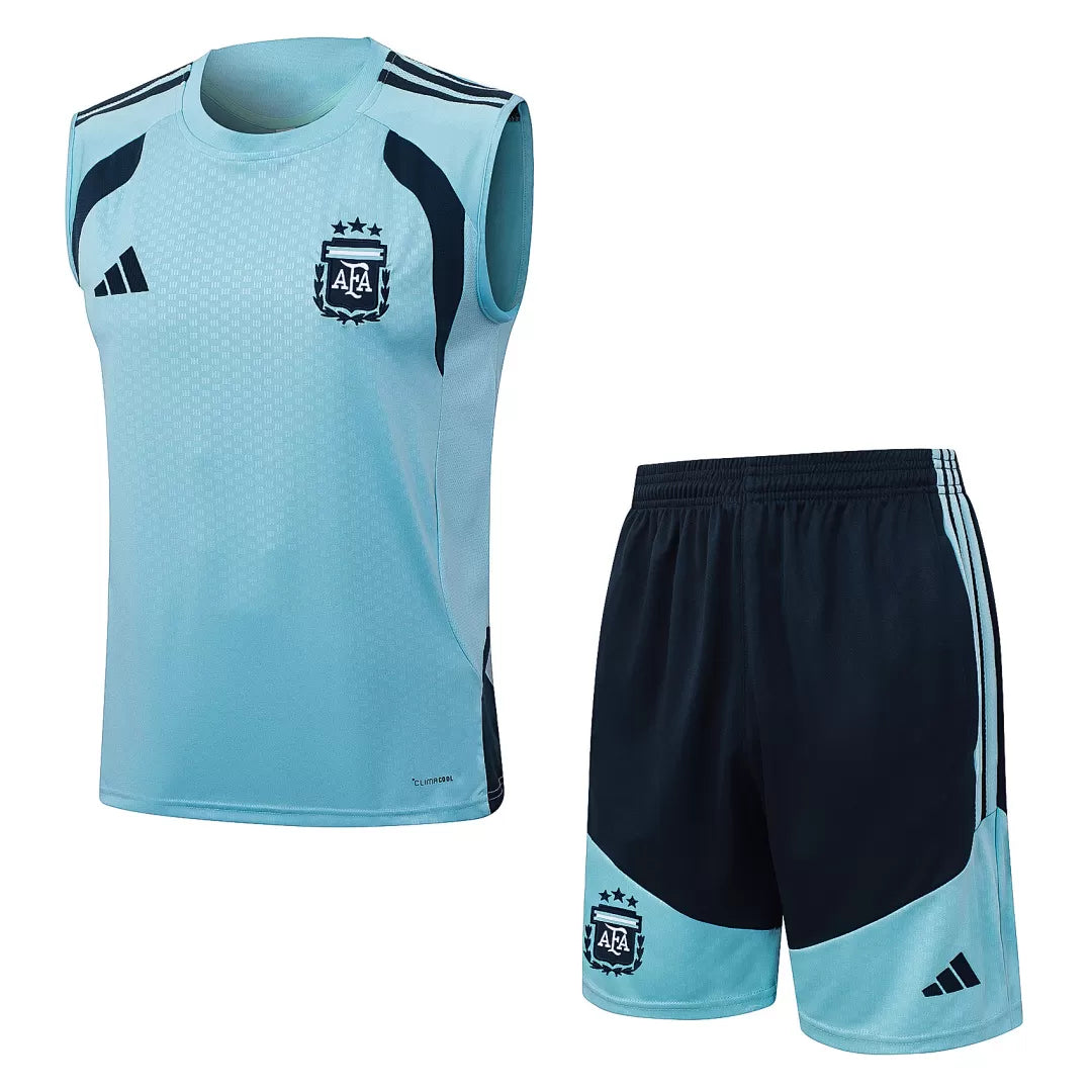 Completino Canottiera Argentina 26/27 Uomo Celeste | Kit Allenamento