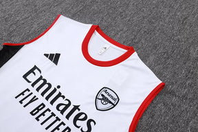 Completino Canottiera Arsenal 2025/26 Uomo Bianco | Kit Allenamento