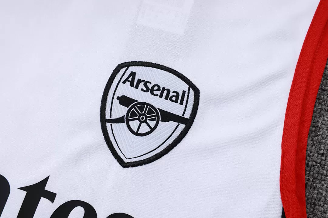 Completino Canottiera Arsenal 2025/26 Uomo Bianco | Kit Allenamento