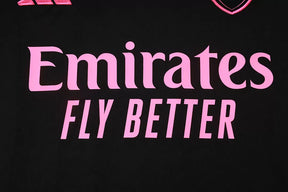 Completino Canottiera Arsenal 2025/26 Uomo Nero Rosa | Kit Allenamento
