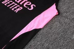 Completino Canottiera Arsenal 2025/26 Uomo Nero Rosa | Kit Allenamento