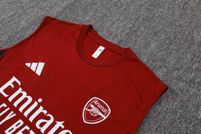 Completino Canottiera Arsenal 2025/26 Uomo Rosso | Kit Allenamento