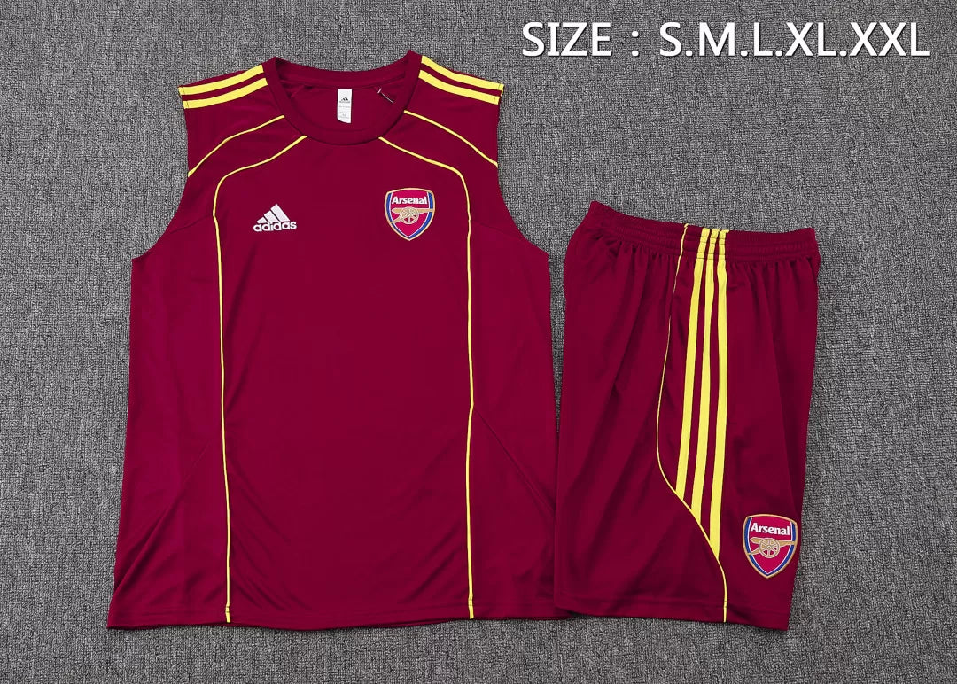 Completino Canottiera Arsenal 25/26 Uomo Bordeaux | Kit Allenamento