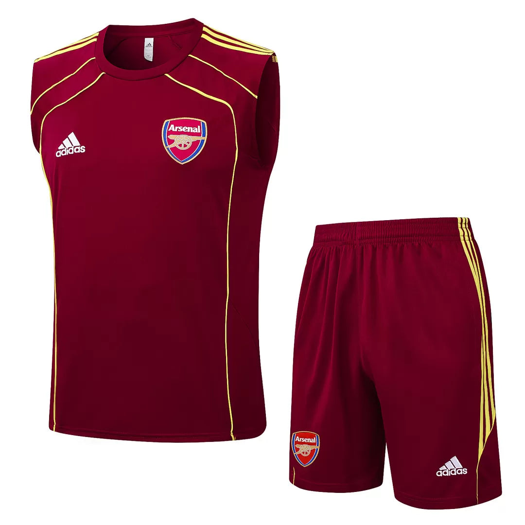 Completino Canottiera Arsenal 25/26 Uomo Bordeaux | Kit Allenamento