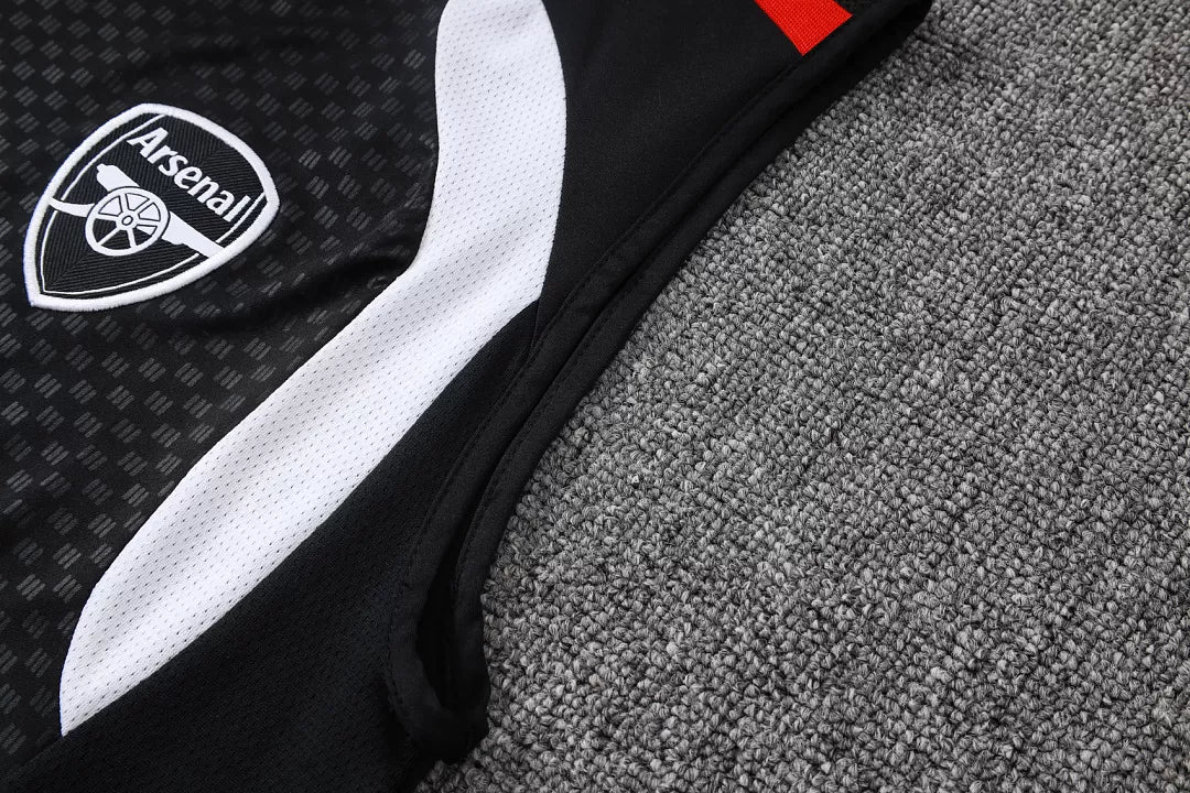 Completino Canottiera Arsenal 26/27 Uomo Nero | Kit Allenamento