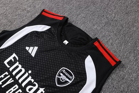 Completino Canottiera Arsenal 26/27 Uomo Nero | Kit Allenamento