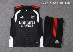 Completino Canottiera Arsenal 26/27 Uomo Nero | Kit Allenamento