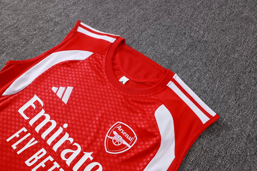 Completino Canottiera Arsenal 26/27 Uomo Rosso | Kit Allenamento
